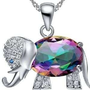925 Sterling Silver Elephant Pendant